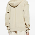 Felpa con zip in beige Rick owens - uomo 