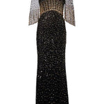 Abito lungo Kiya con decorazioni in lilla Jenny packham - donna 