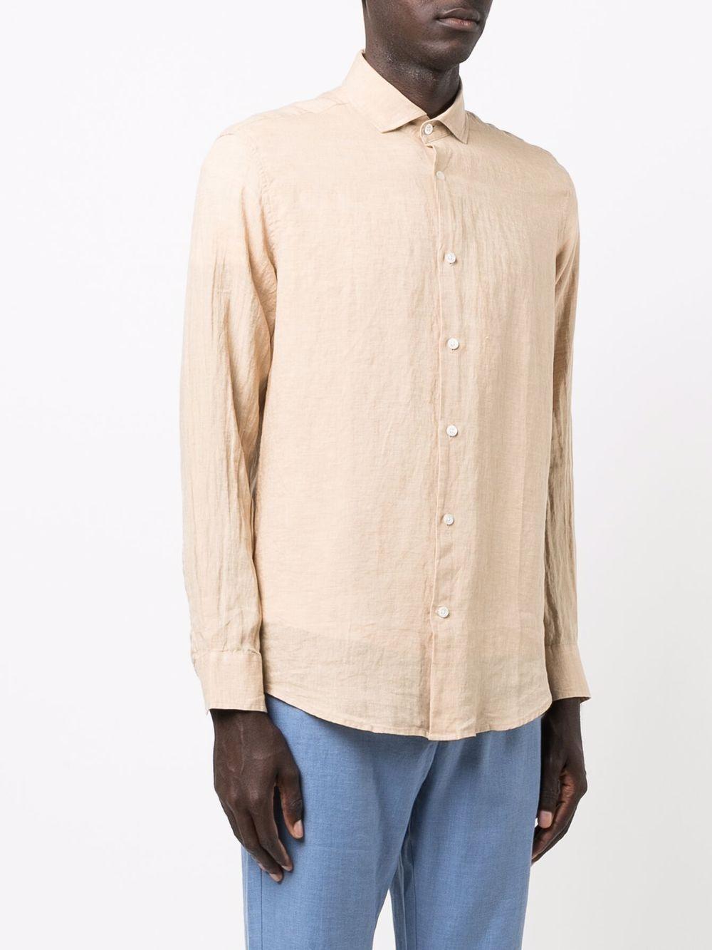 Camicia a maniche lunghe in beige Frescobol carioca - uomo 