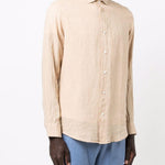 Camicia a maniche lunghe in beige Frescobol carioca - uomo 