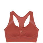 Reggiseno sportivo in rosa cipolla Adidas By Stella Mc Mcartney - donna 