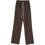 Pantaloni con coulisse dietrich in marrone Rick owens - uomo 