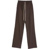 Pantaloni con coulisse dietrich in marrone Rick owens - uomo 