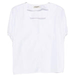 Top con scollo a v in cotone in bianco Batakovic - donna 