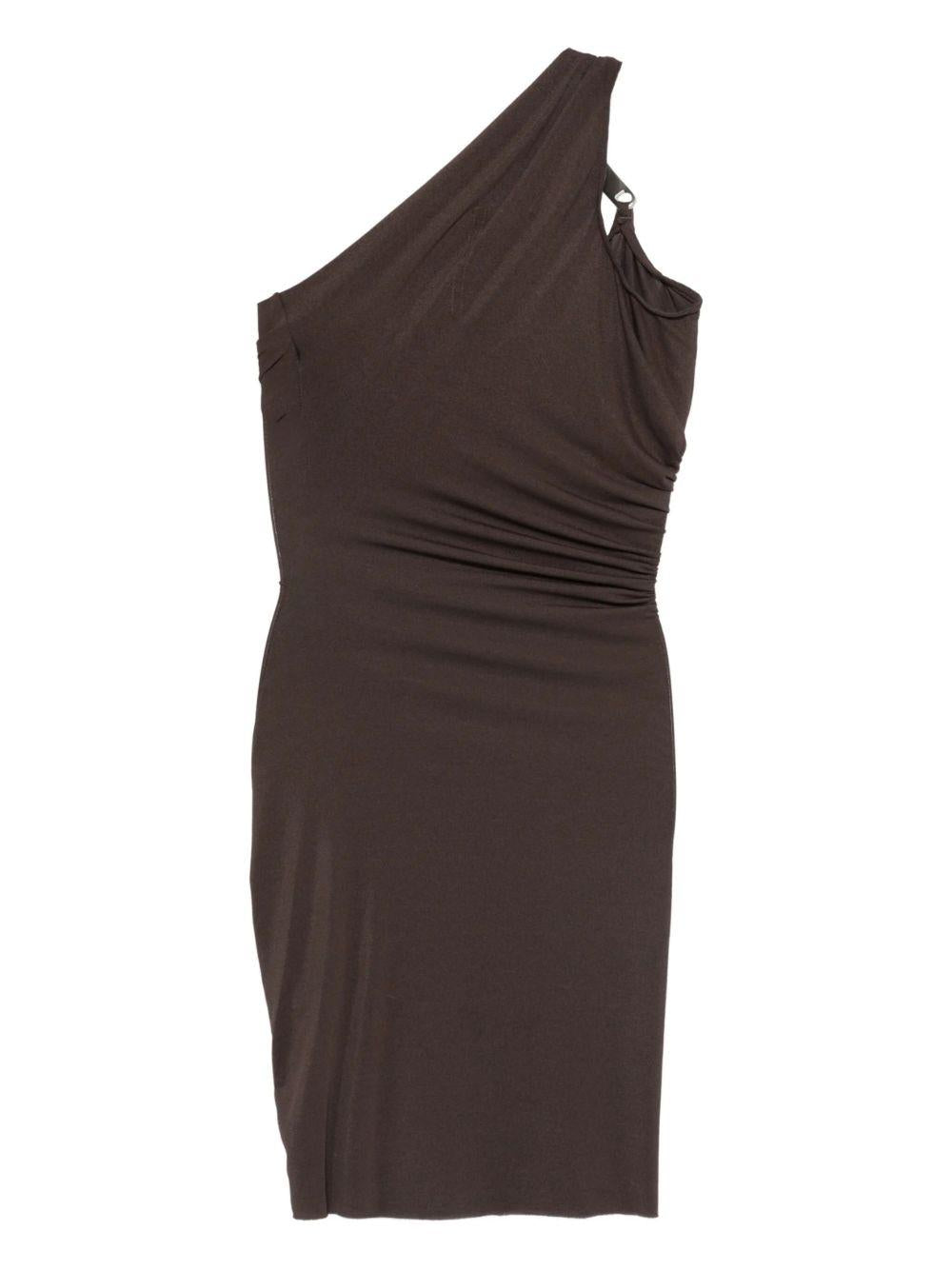 Abito mini hydra aaliyah in marrone Rick owens lilies - donna 