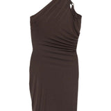 Abito mini hydra aaliyah in marrone Rick owens lilies - donna 