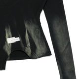 Top asimmetrico con logo in blu Feng chen wang - donna 