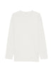 T-shirt a manica lunga in bianco Lemaire - uomo
