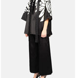 Blusa in mikado in nero e bianco Elie Saab - donna 
