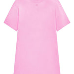 Abito stile T-shirt con logo ricamato in rosa Courrèges - donna 