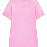 Abito stile T-shirt con logo ricamato in rosa Courrèges - donna 