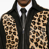 Giacca con pannello leopardato phreak  Second layer - uomo 