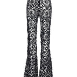 Pantaloni all'uncinetto in nero Norma Kamali - donna 