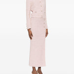 Cardigan in mglia con paillettes in rosa Alessandra rich - donna 