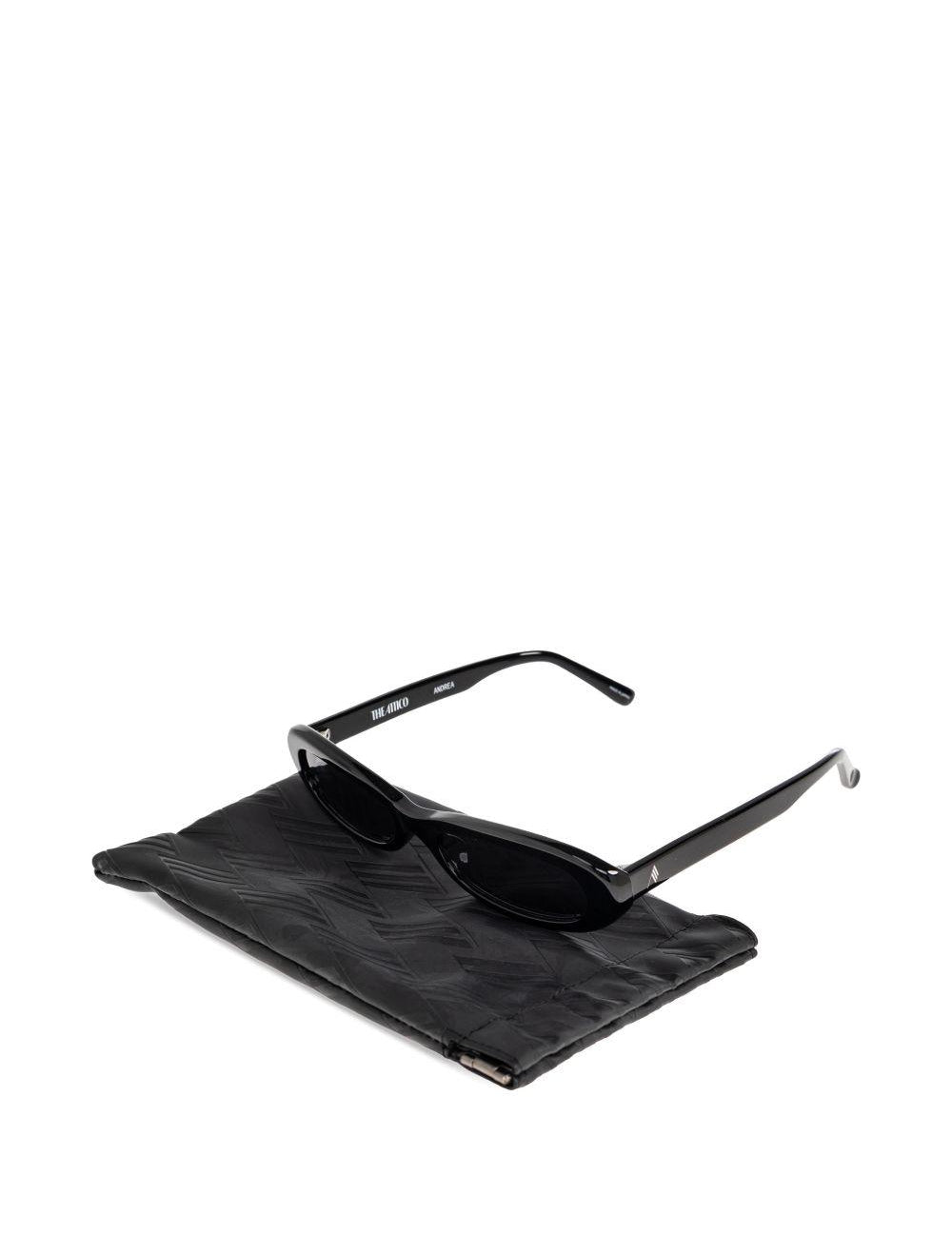 Occhiali da sole con montatura ovale Linda Farrow in nero The attico x linda farrow - donna 