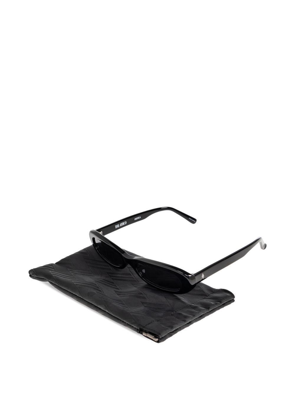 Occhiali da sole con montatura ovale Linda Farrow in nero The attico x linda farrow - donna 