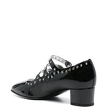 Decollete con occhielli 40mm in nero - donna 