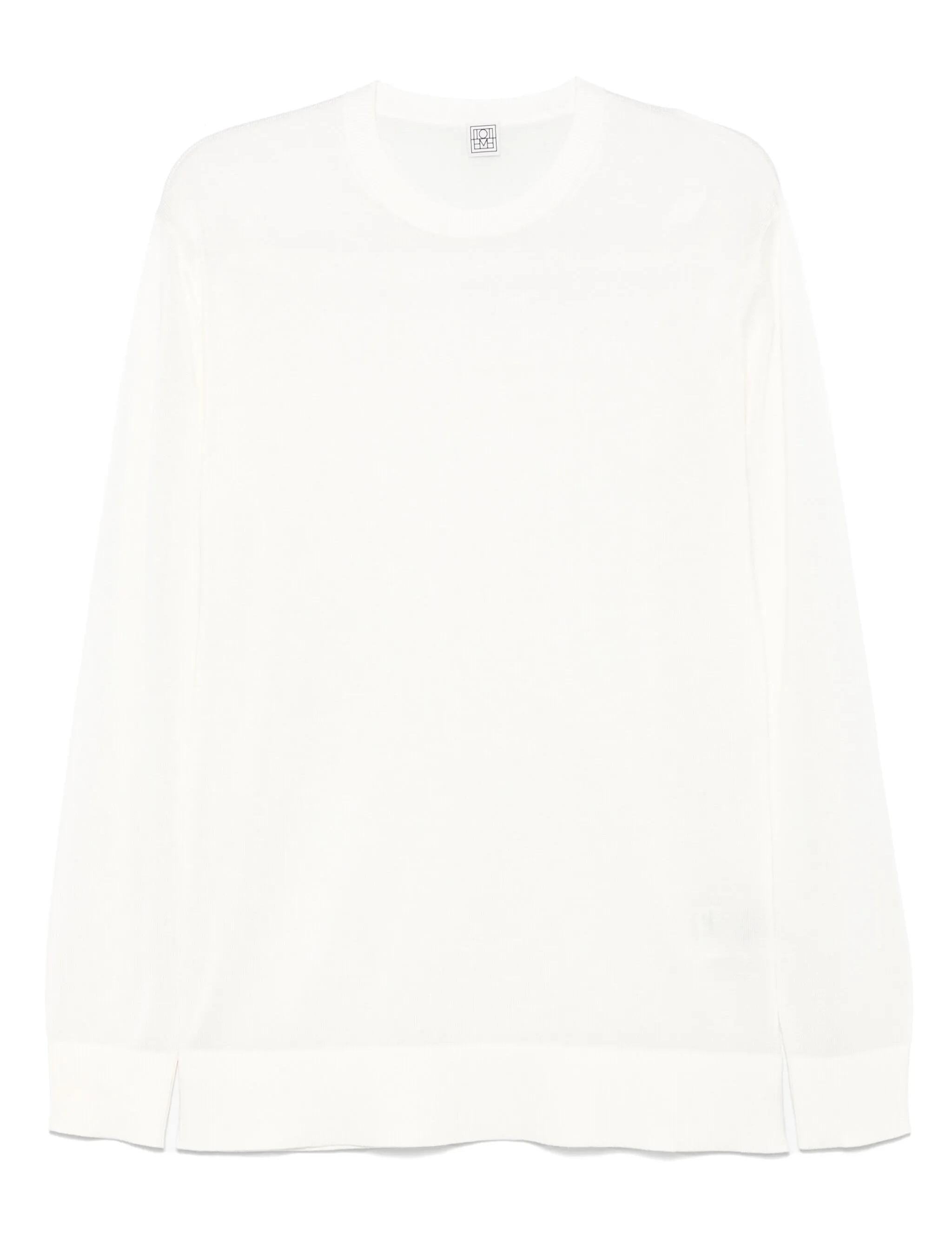 Maglione a girocollo in bianco Toteme - donna 