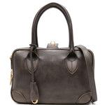 Borsa a mano con chiusura con zip in marrone Golden goose - donna 