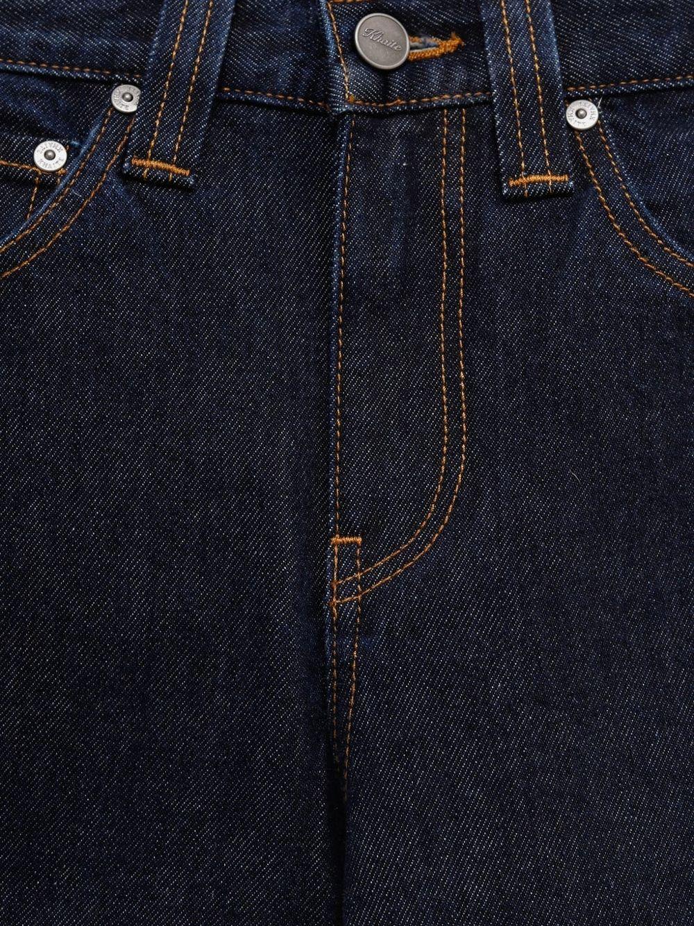 Jeans in denim con zip in blu Khaite - donna 