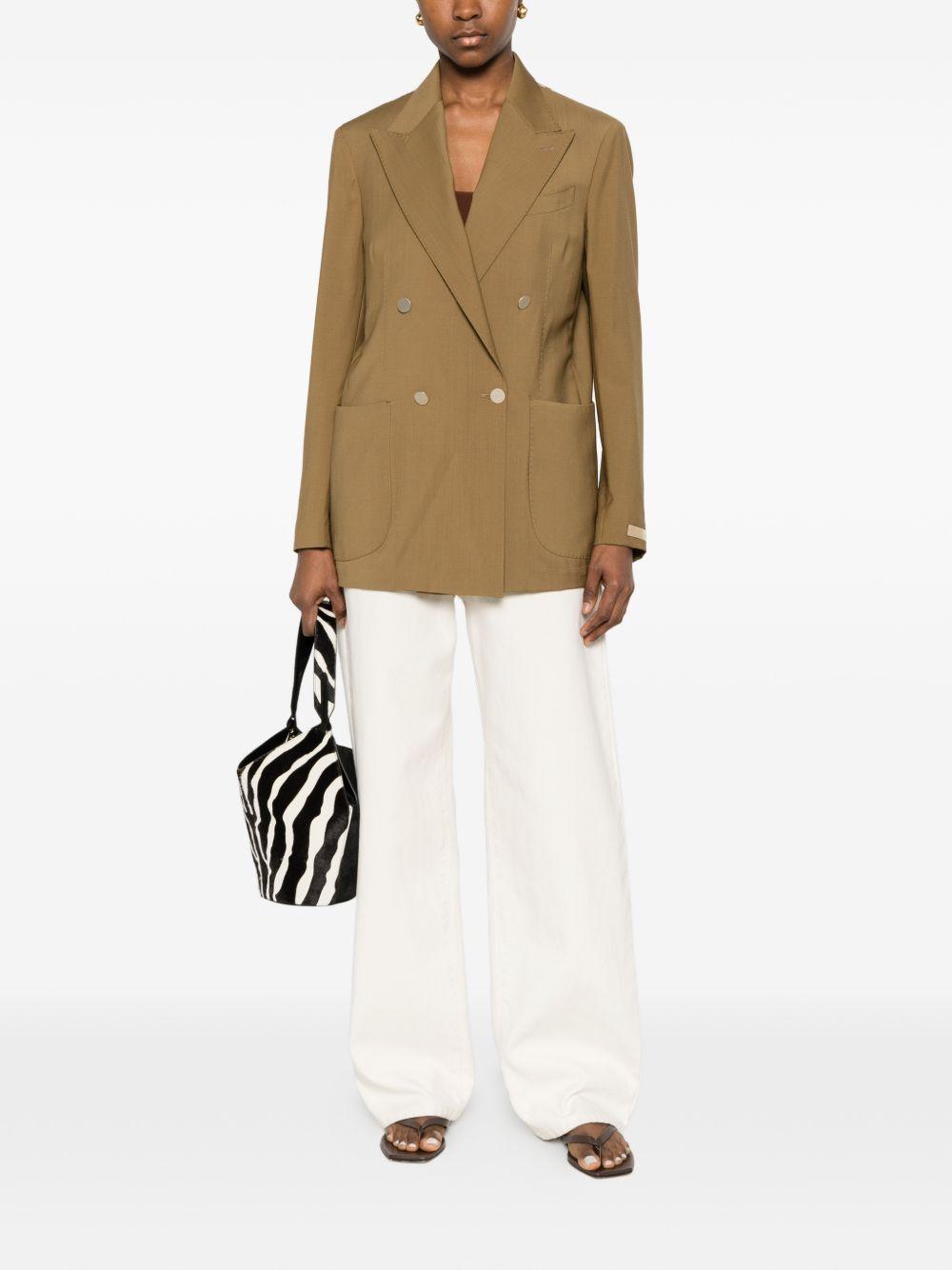 Blazer doppio petto con taschino in marrone Briglia 1949 - donna 
