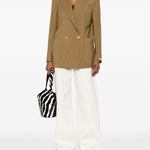 Blazer doppio petto con taschino in marrone Briglia 1949 - donna 