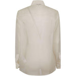 Camicia Alessandra con applicazione di foglia in bianco Antonelli - donna 