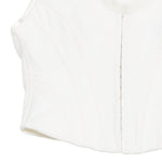 Top con scollo a v in bianco Giuseppe di morabito - donna 