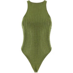 Costume da bagno con strass in verde Venuja - donna 