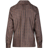 Camicia semiaderente in seta stampata disco in grigio Maxmara - donna 