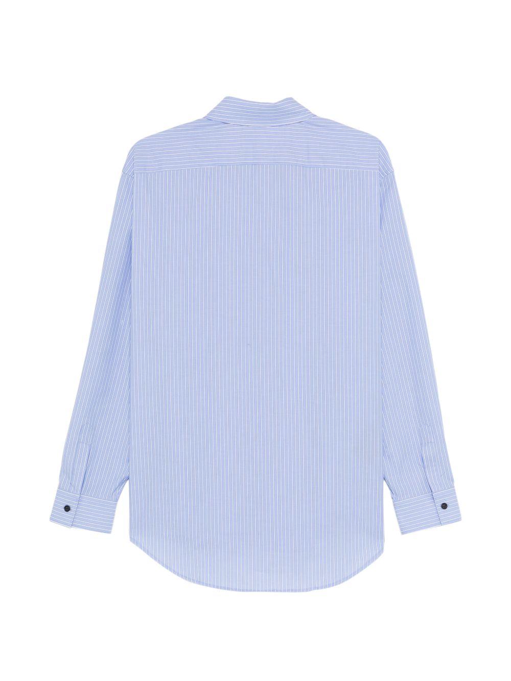 Camicia Replicated a righe in blu Gr10k replicated - uomo 