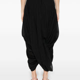 Gonna drapeggiata cocoon in nero Toteme - donna 