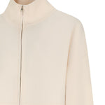 Cardigan con zip formato in bianco Maxmara - donna 