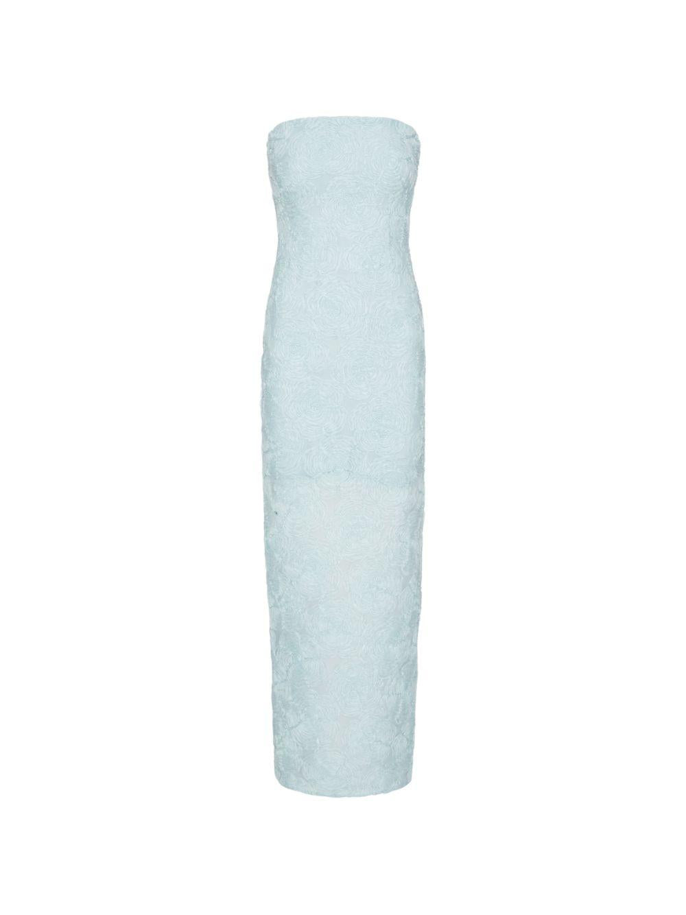 Abito lungo a fiori in azzurro ROTATE - donna 