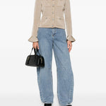Jeans balloon con cuciture in blu Self-portrait - donna 