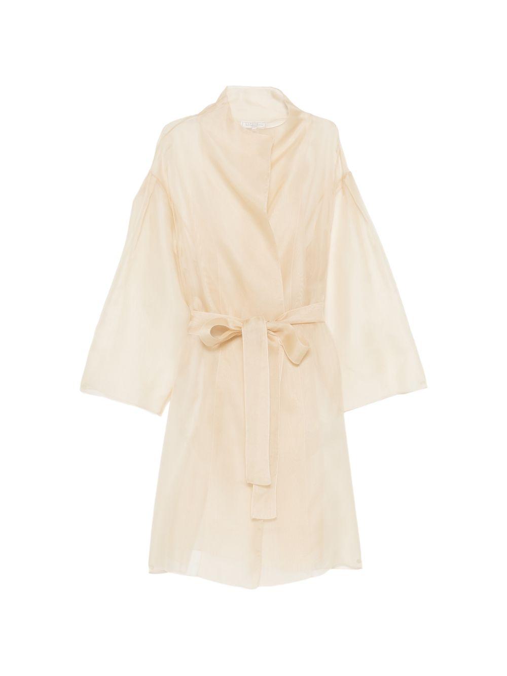 Abito trasparente con cintura gustav in beige Antonelli - donna 