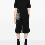 T-shirt GFX in nero Y-3 - uomo 
