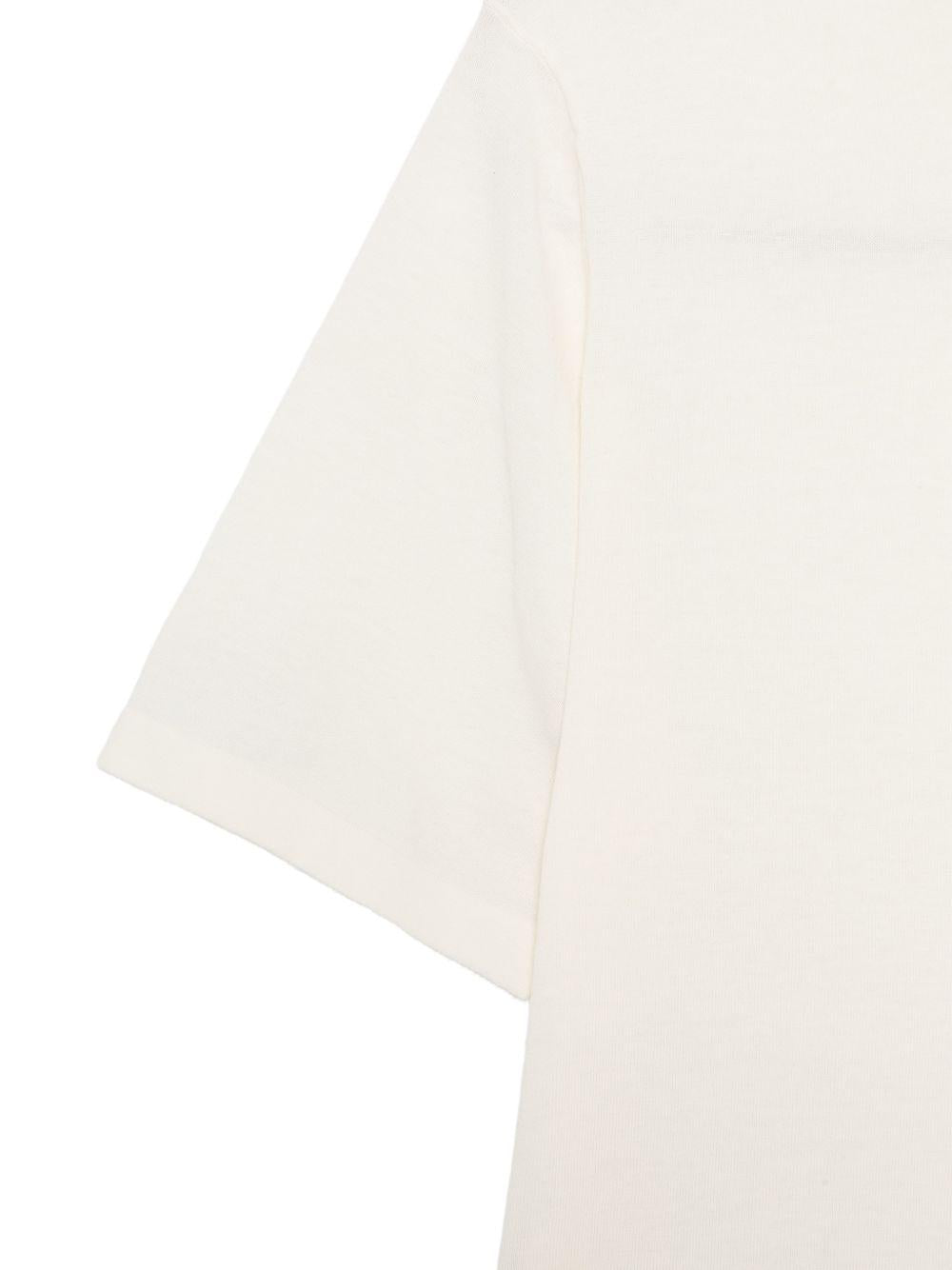 T-shirt girocollo in bianco Kangra - uomo 