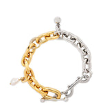 Collana bicolore in argento Rabanne - donna 