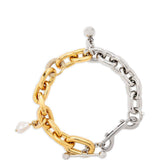 Collana bicolore in argento Rabanne - donna 