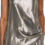 Canotta in lamé argento Philosophy Di Lorenzo Serafini - donna 