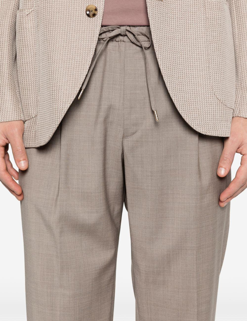Pantaloni con coulisse e pieghe in beige Briglia 1949 - uomo 