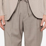 Pantaloni con coulisse e pieghe in beige Briglia 1949 - uomo 