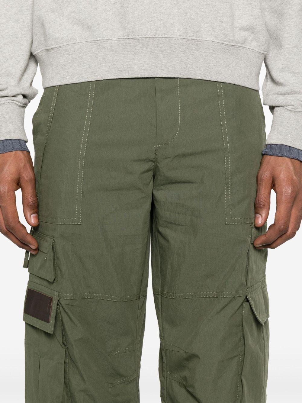 Pantaloni cargo cobalt in verde oliva Carrer - unisex 