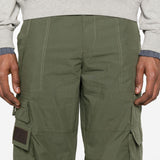 Pantaloni cargo cobalt in verde oliva Carrer - unisex 