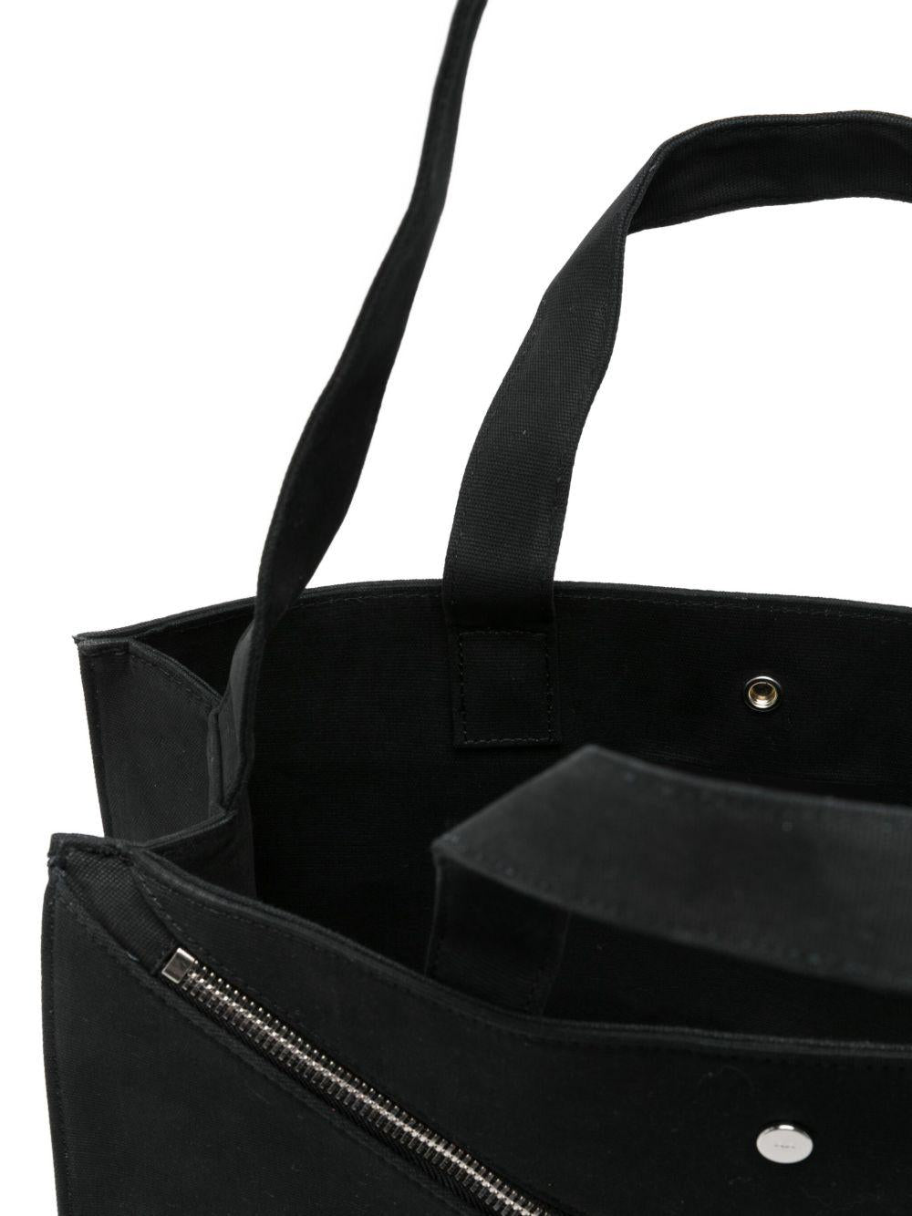 Borsa tote con dettaglio zip in nero HELIOT EMIL - uomo 