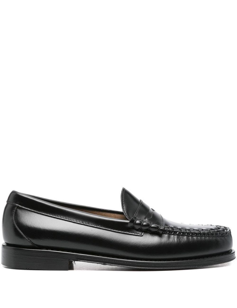 Mocassini con dettaglio intrecciato weejun in nero Gh bass - uomo 