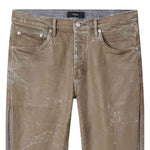 Jeans con effetto vissuto in marrone Purple - uomo 