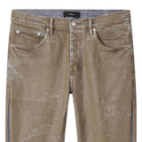 Jeans con effetto vissuto in marrone Purple - uomo 