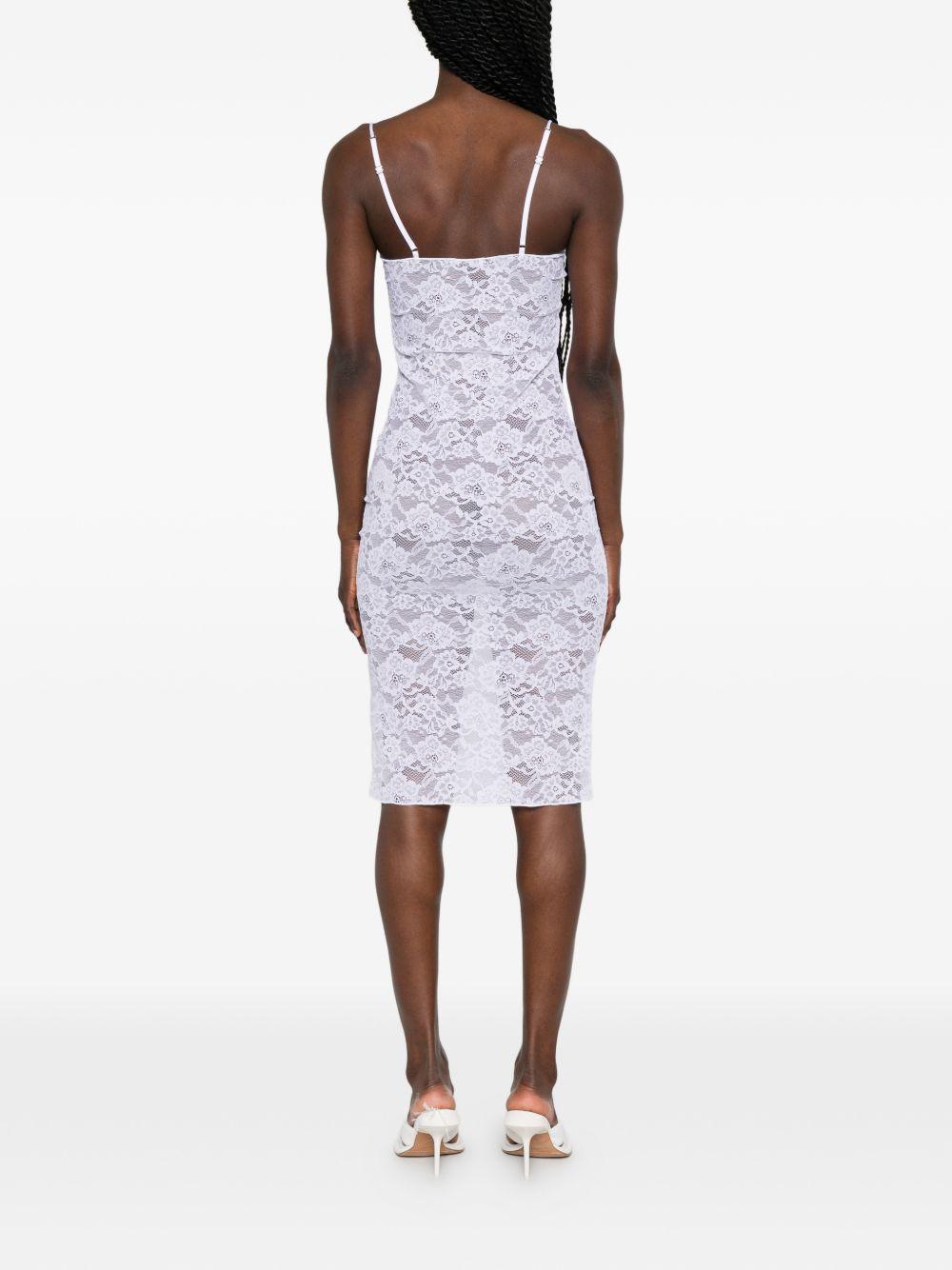 Abito in pizzo con ferretto in bianco Oséree - donna 